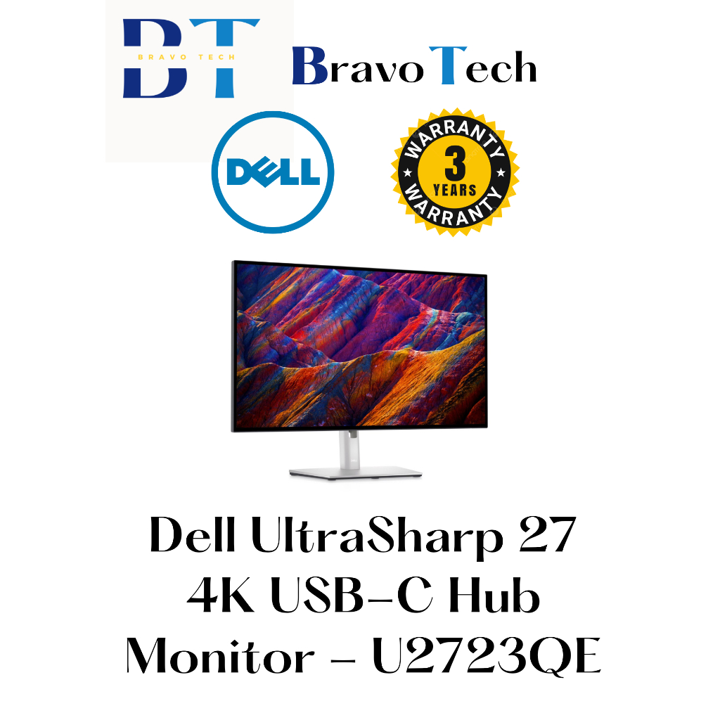 Dell UltraSharp 27 4K USB-C Hub Monitor - U2723QE | Shopee Singapore