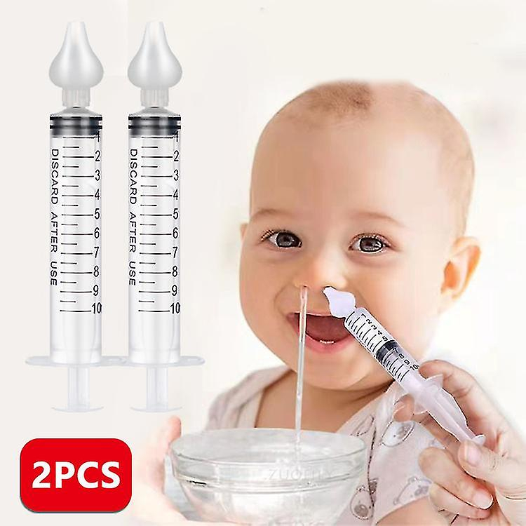 Baby Nasal Wash 10ml Silicone Aspirator Nose Cleaner Infant, Suction ...