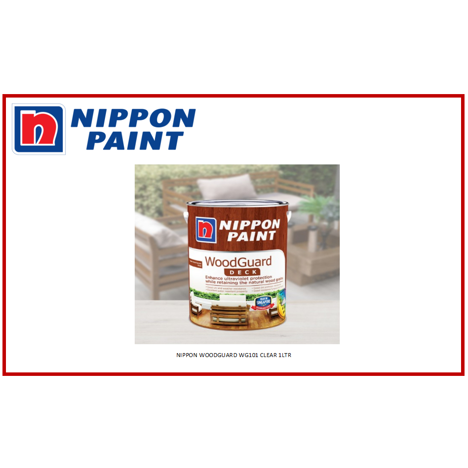 NIPPON PAINT WOODGUARD WG101 CLEAR 1LTR | Shopee Singapore