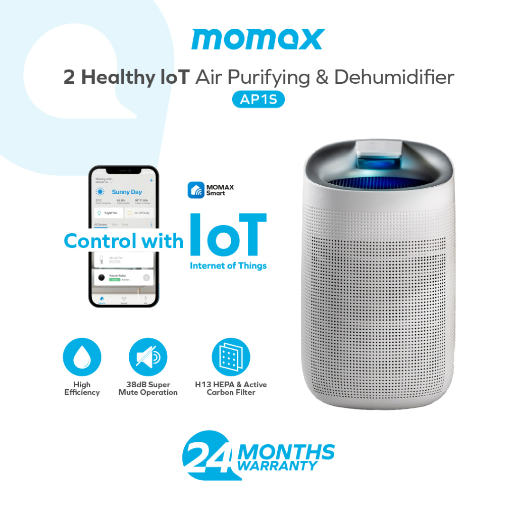 Acquista Momax Smart IoT Air Purification & Deumidificatore - Bianca / Plug  Standard CN dalla Cina