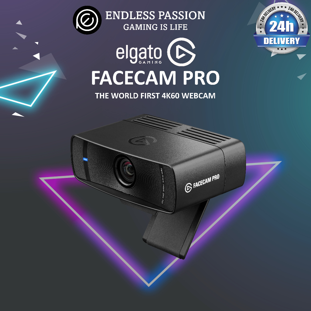 Elgato Facecam Pro The Worlds First 4k60 Webcam Cs 10wab9901 Shopee Singapore
