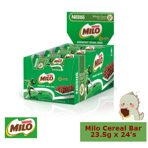 Nestle Milo Cereal Bar 23.5g x 24bars [ Halal ] | Shopee Singapore