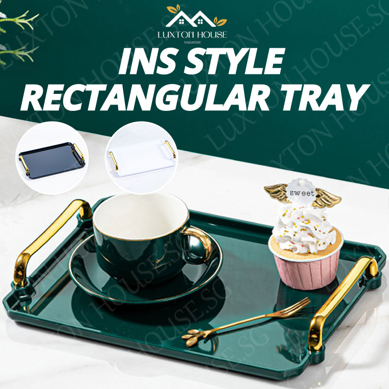 {SG} Serving Tray Large Rectangular Tray Table Tray Plastic Food Tray ...