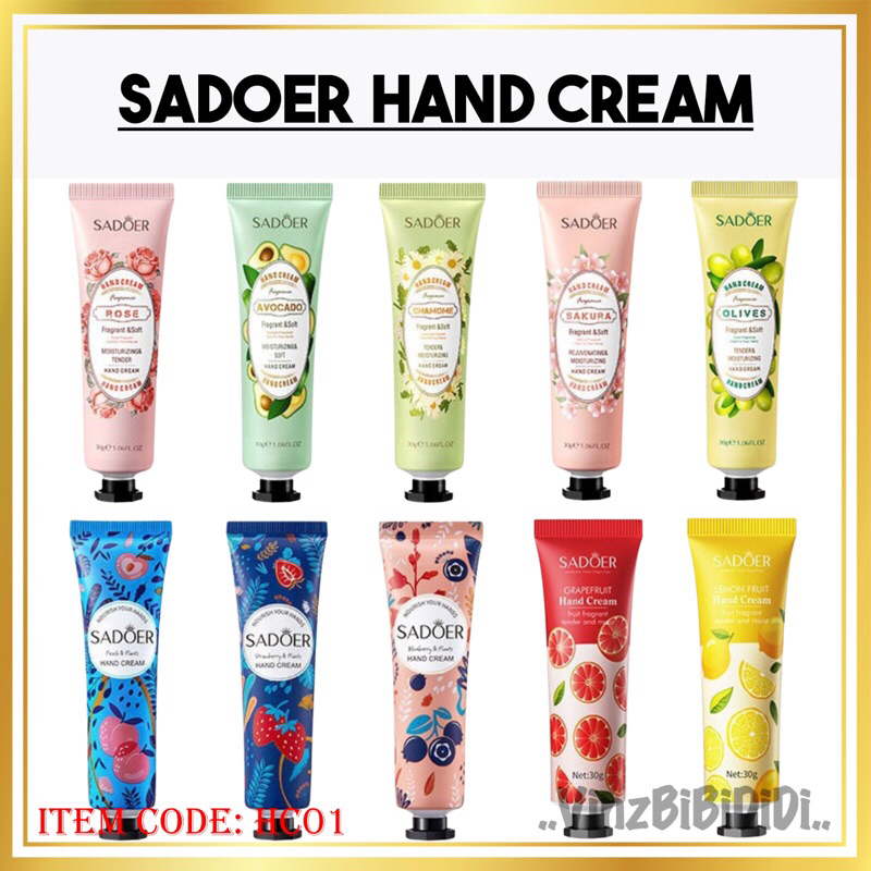 [SG Seller] SADOER Moisturizing Hand Cream 30g Shopee Singapore