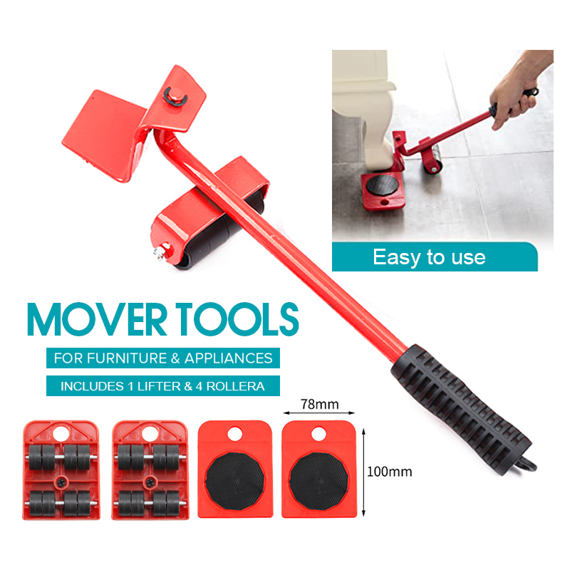 【Ready stock】Furniture Moving Heavy Tool Kit For Furniture 5pcs 搬家神器 ...