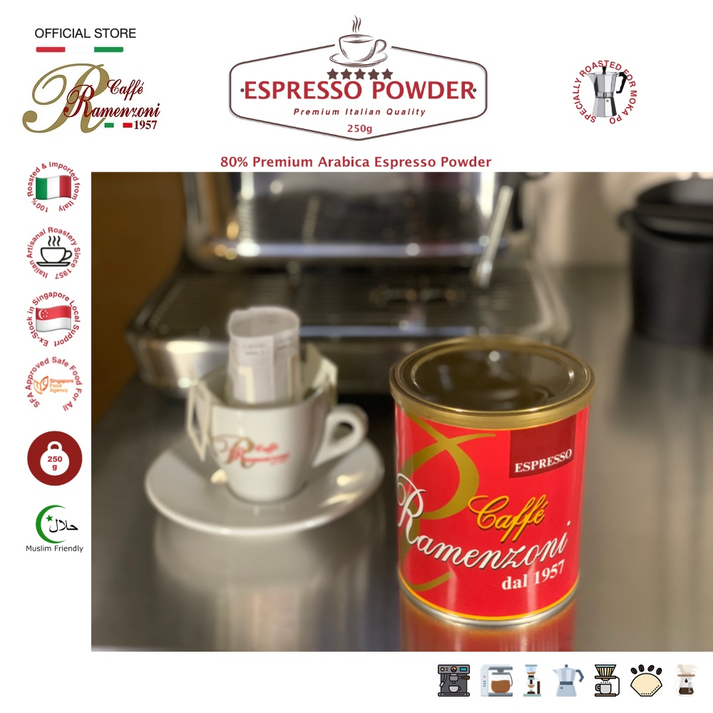 Italian Artisan Coffee Arabica Espresso Coffee Powder 250g 100
