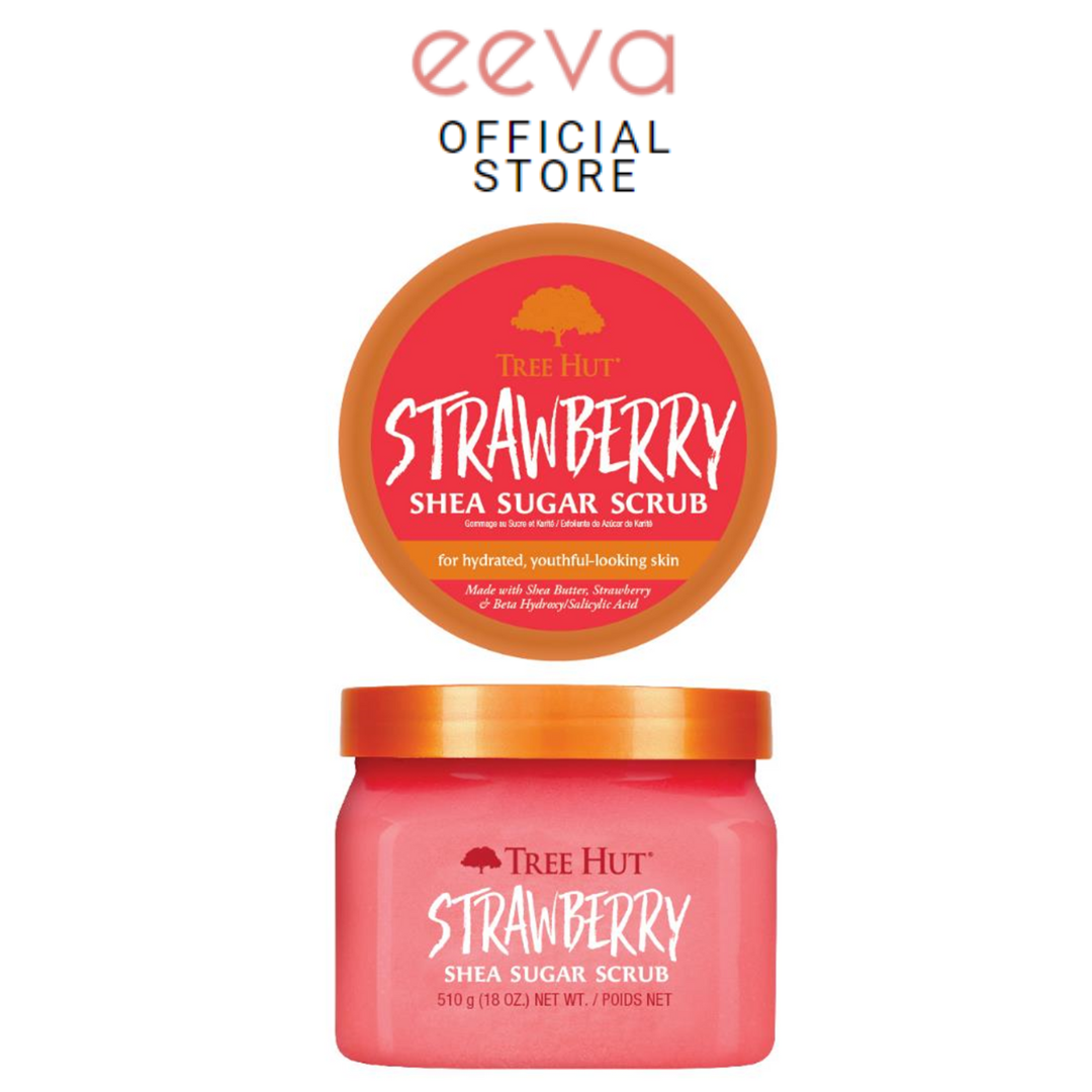 Tree Hut Shea Sugar Body Scrub Strawberry 510g Shopee Singapore