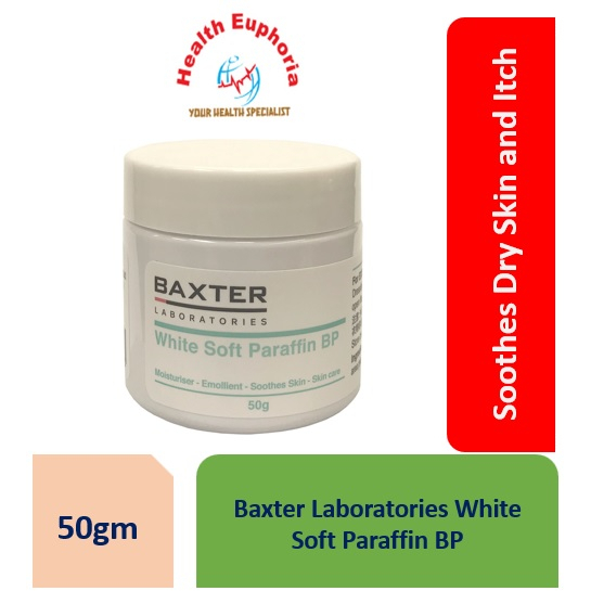 Baxter Laboratories White Soft Paraffin BP 100gm *Moisturiser* For dry