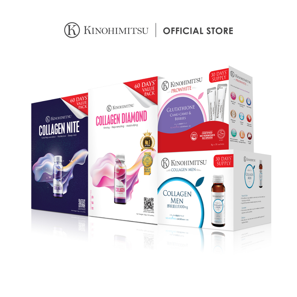 [Bundle of 2] 4 months Collagen [Diamond/Collagen Nite/Collagen Men/Prowhite] 32s+32s