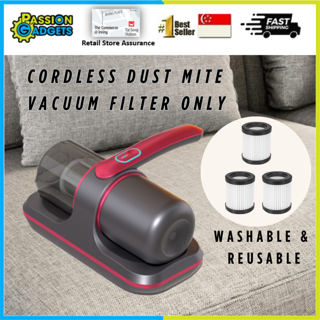 PG Cordless Dust Mite Vacuum Filter Replacement for 8000Pa Suction