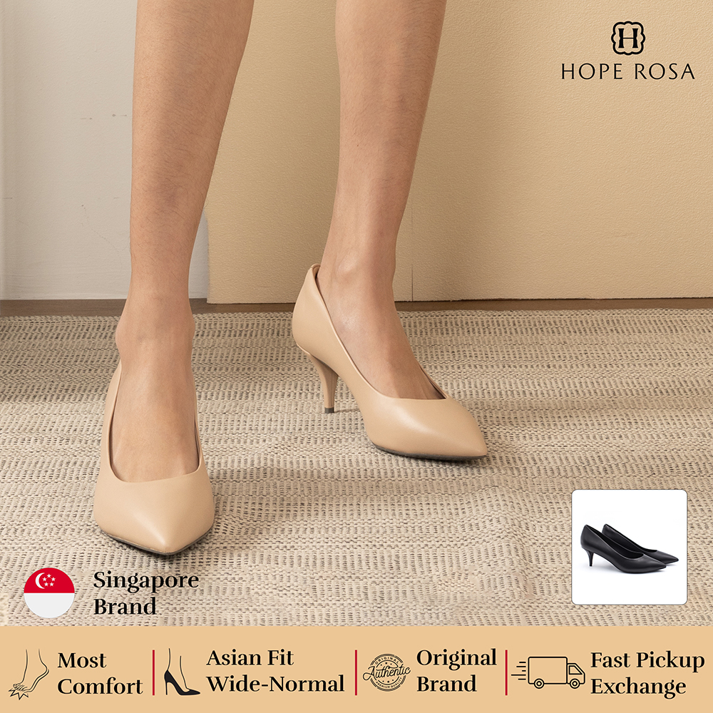 Norma Nude Kitten Heel Pump | Shopee Singapore