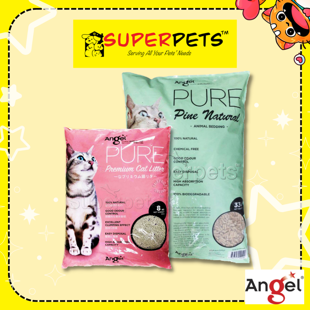 Angel pure shop premium cat litter