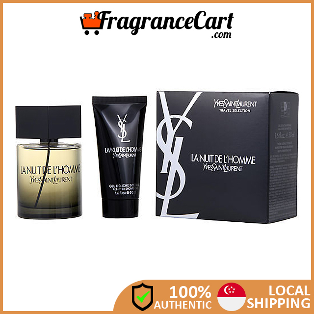 YSL La Nuit de L Homme EDT for Men 100ml GiftSet New 100 Authentic Perfume FragranceCart Yves Saint Laurent Lhomme Shopee Singapore