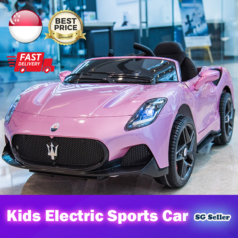 【SG Ready Stock】Maserati Kids Electric Sports Car★With Remote Control & Keys▶Baked Paint Color√Children Ride On Toy Car√