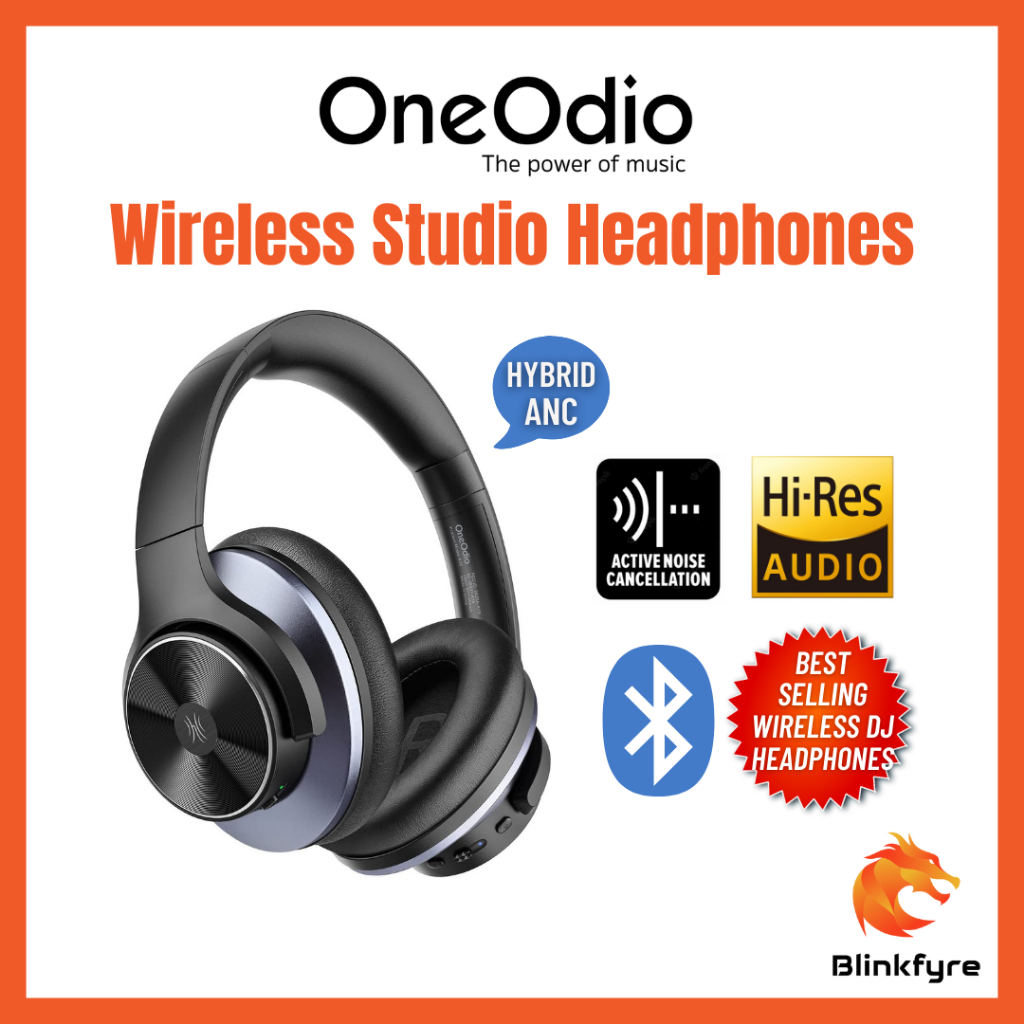 【SG】OneOdio Wireless Studio Headphones HiRes Certified Hybric ANC