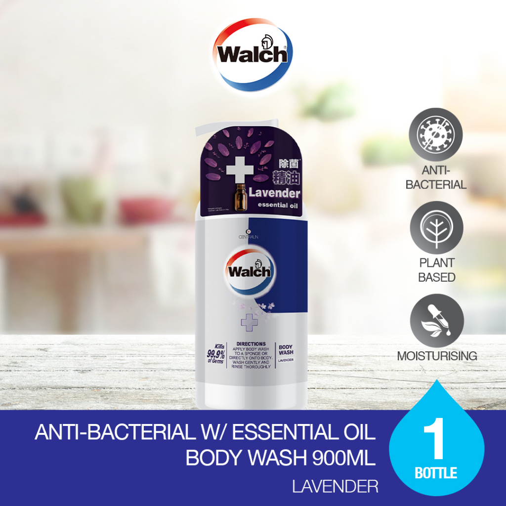 Walch® Antibacterial w/ Essential Oil Body Wash 900ml Shopee Singapore
