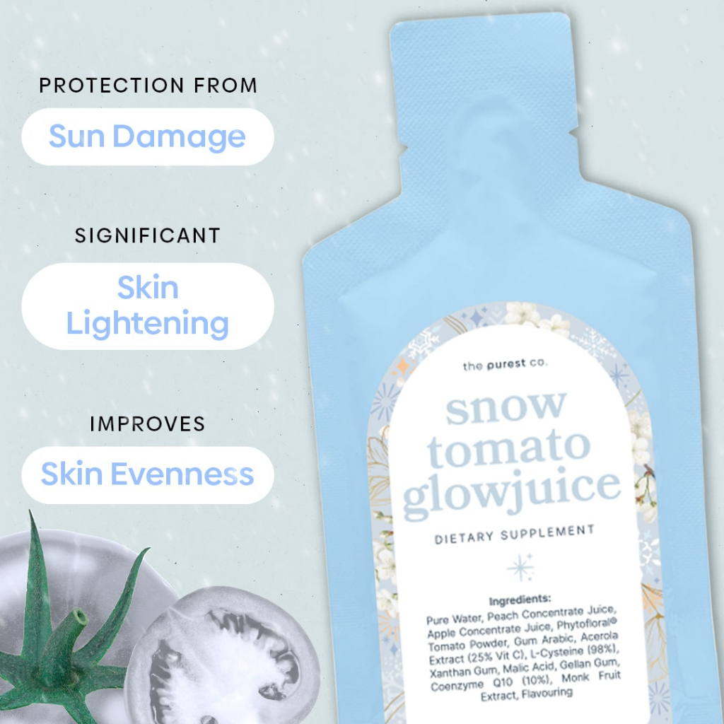 The Purest Co Snow Tomato Glowjuice Shopee Singapore