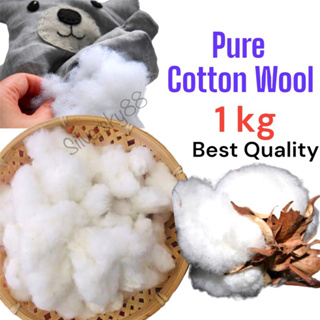 1Kilogram Fiber Fill / Cotton for pillows and stuffed toys Class A / 1000g  of Polyester Fiberfill