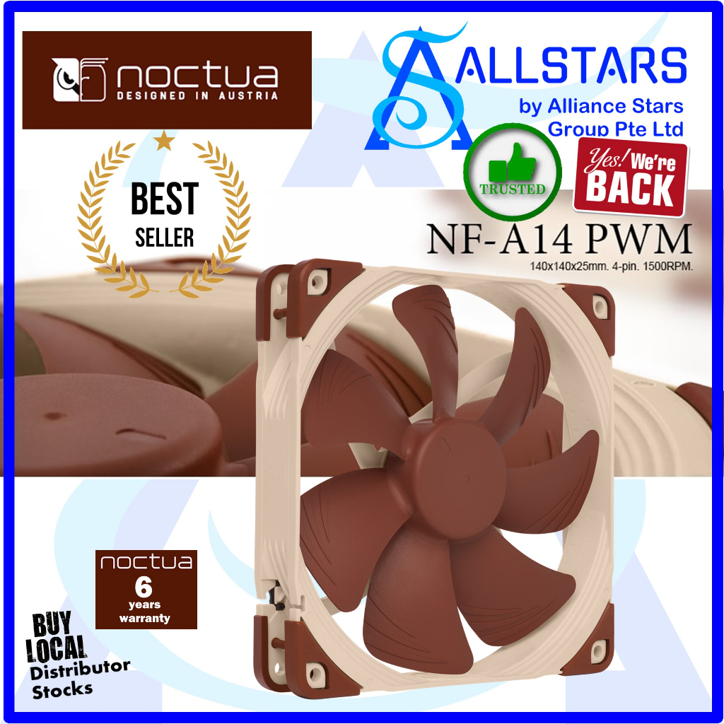 (ALLSTARS : We are Back / DIY Must Have PROMO) Noctua NF-A14 PWM 140mm ...