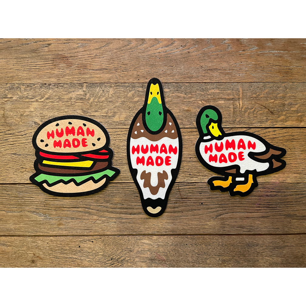 Human Made 2021 SS Felt Coaster - Duck/Hamburger | Shopee Singapore