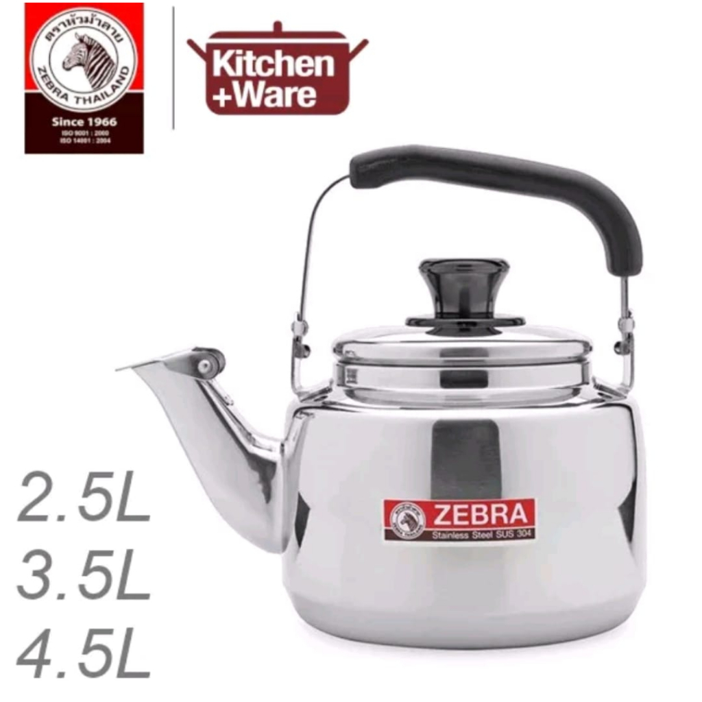 Zebra Stainless Steel Prima Whistle Kettle 2.5L/3.5L/4.5L Shopee Singapore