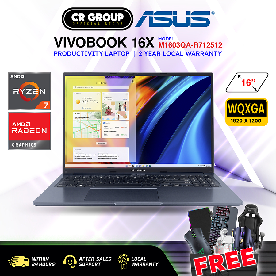 Asus Vivobook 16x M1603qa R712512 Laptopamd Ryzen 7 5800hs16″ Wuxgaamd Radeon Graphics12gb 5980