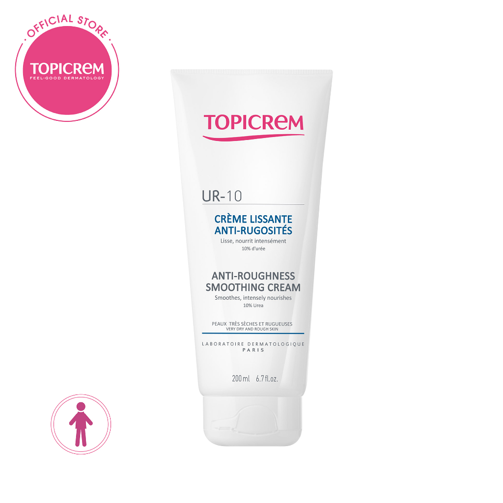 Topicrem UR10 AntiRoughness Smoothing Cream (200ml) 24hr Hydration