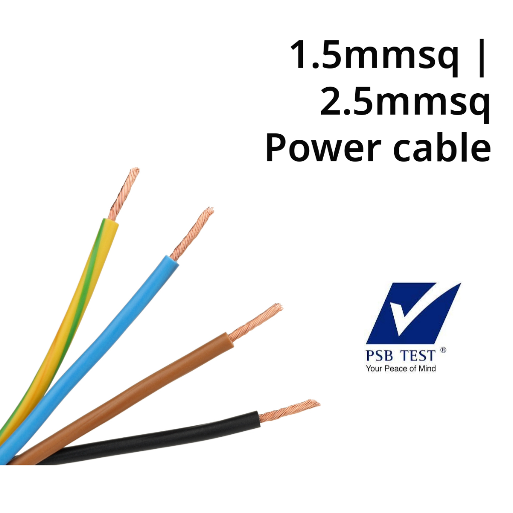 Electrical lighting power cable 1.5mmsq 2.5mmsq 5m 10m 15m Shopee