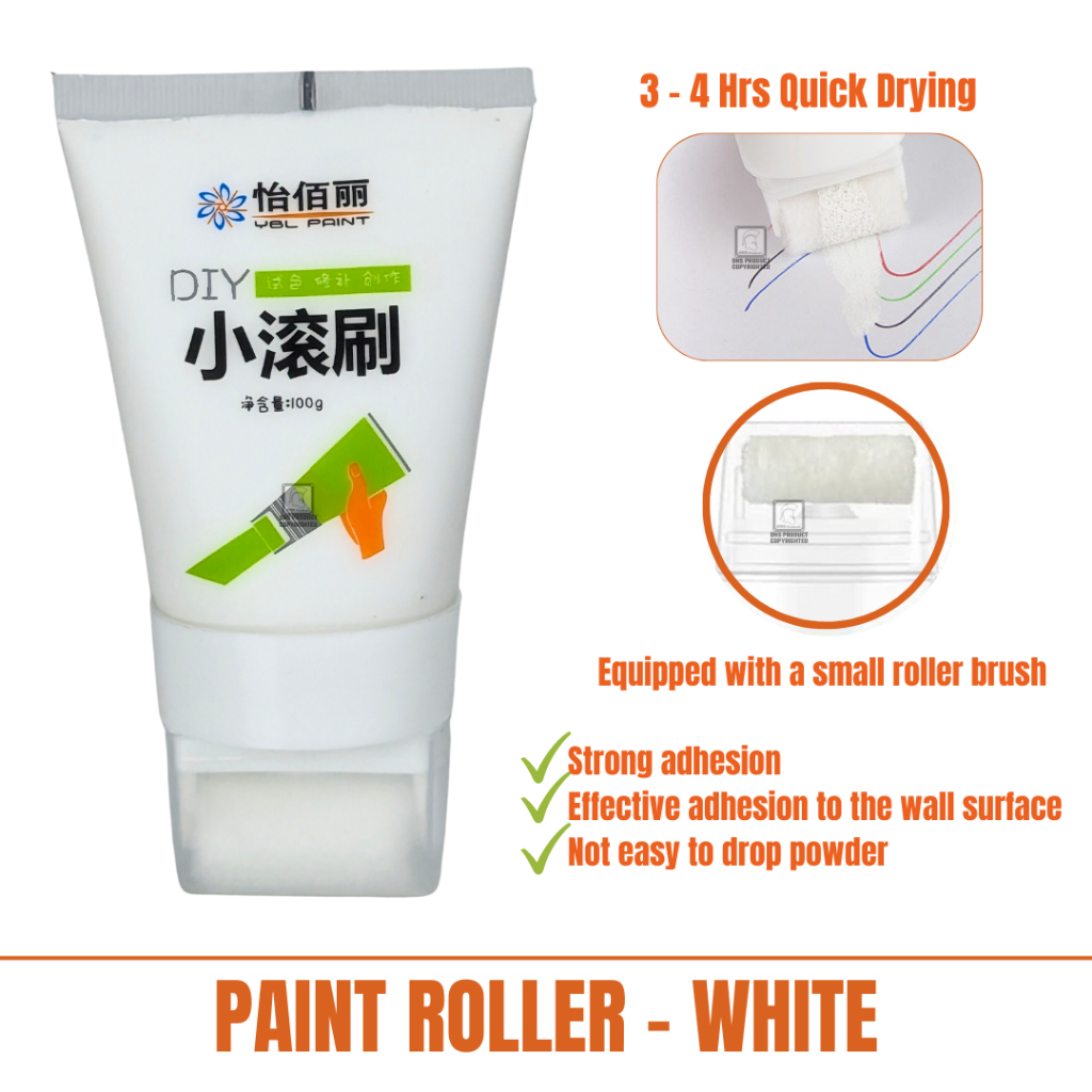 Small Paint Roller Brush Wall Latex Paint For Wall Touch Up [100g