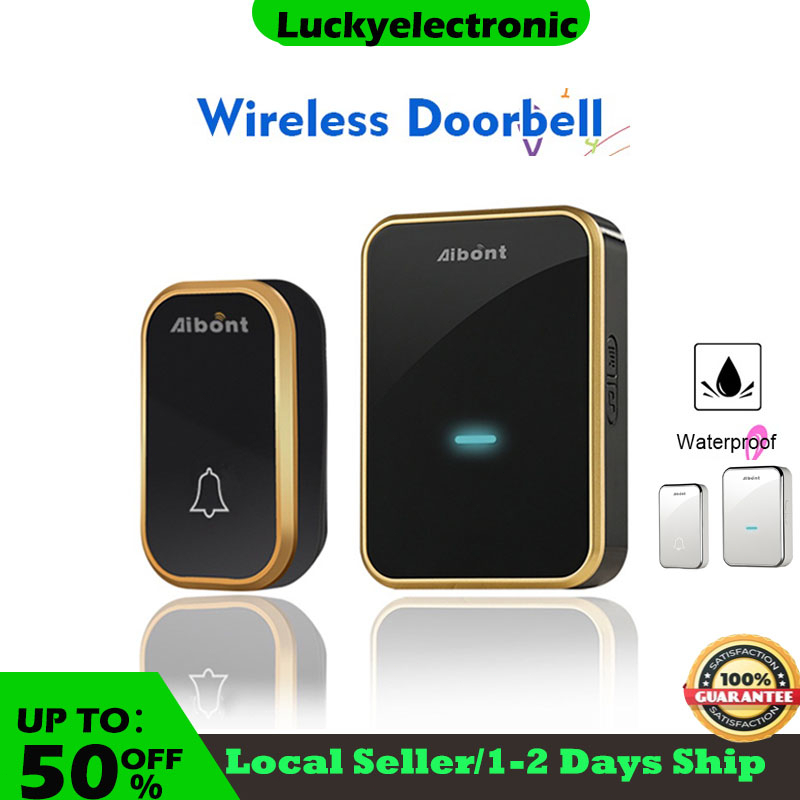 【SG】Wireless Door Bell No Need Battery Outdoor Waterproof Door Bell 300 ...