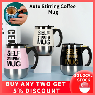 Self Stirring Coffee Mug, 8 oz Stainless Steel Automatic Self Mixing &  Spinning Cup 