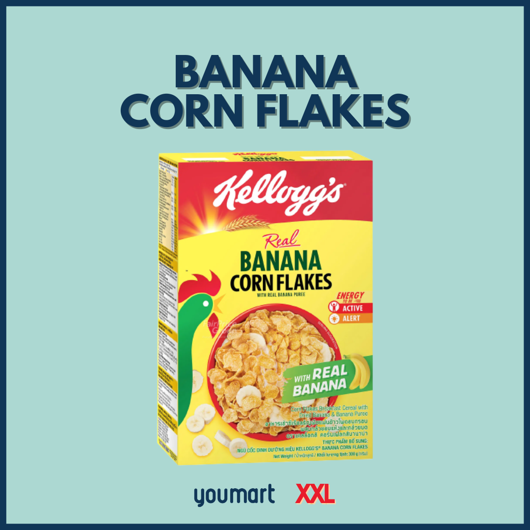 Kellogg's Banana Corn Flakes by XXL (1 box x 300 grams) Shopee Singapore