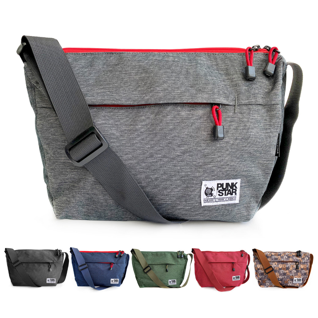 PUNKSTAR Waterproof Lightweight Multi Pockets Sling Messenger Cross