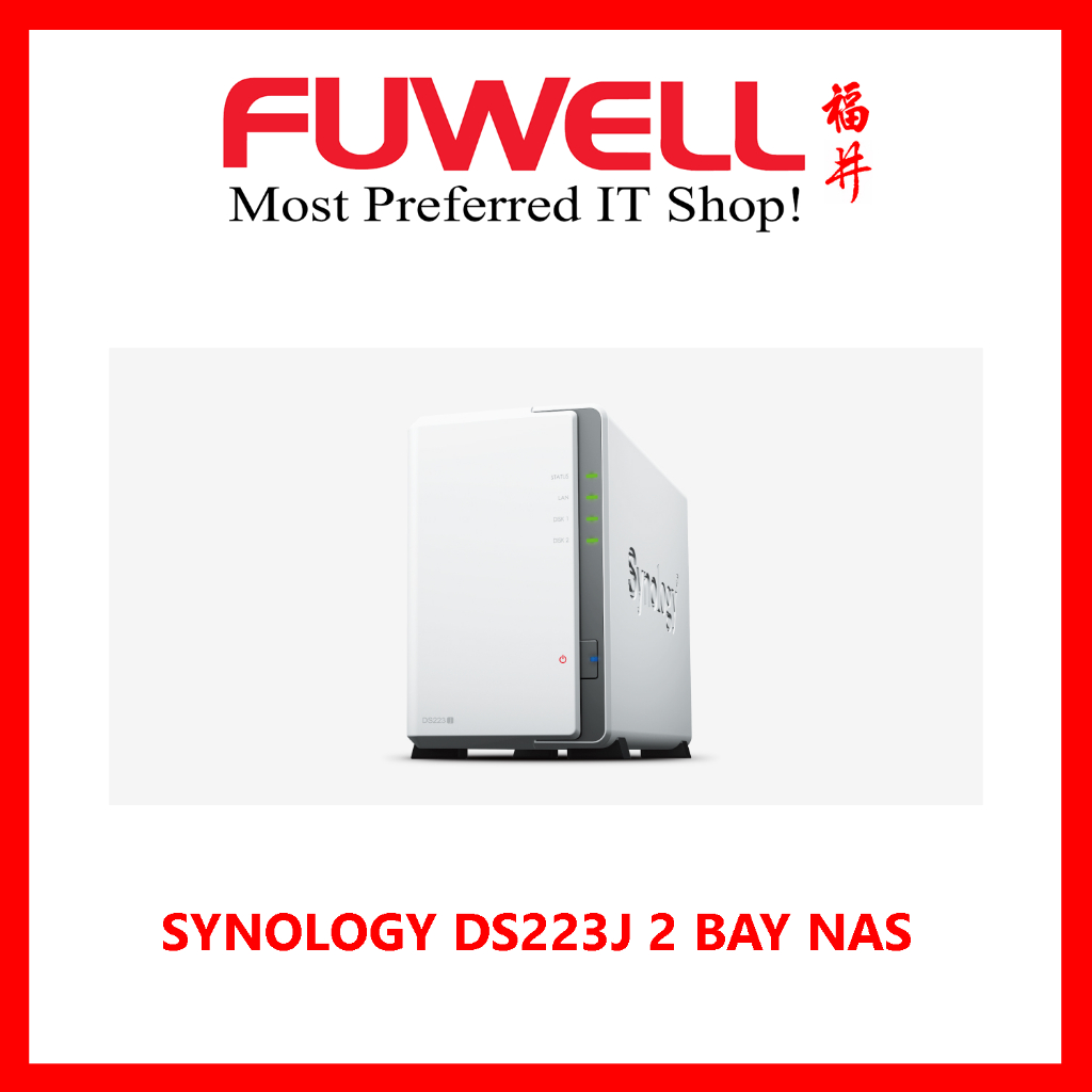 Synology DS223j NAS IronWolf 3.5 HDD 8TB Synology DS223j NAS 24TB
