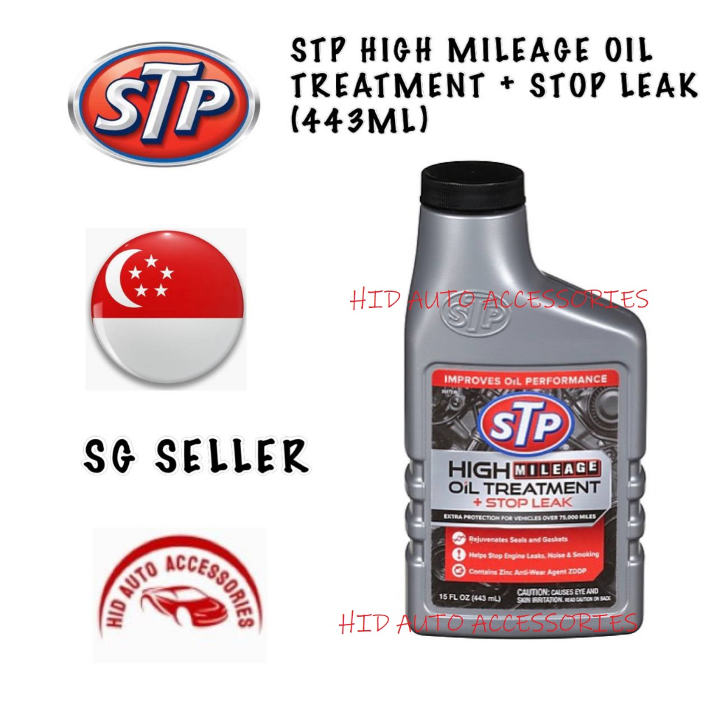 STP High Mileage Oil Treatment + Stop Leak Shopee Singapore