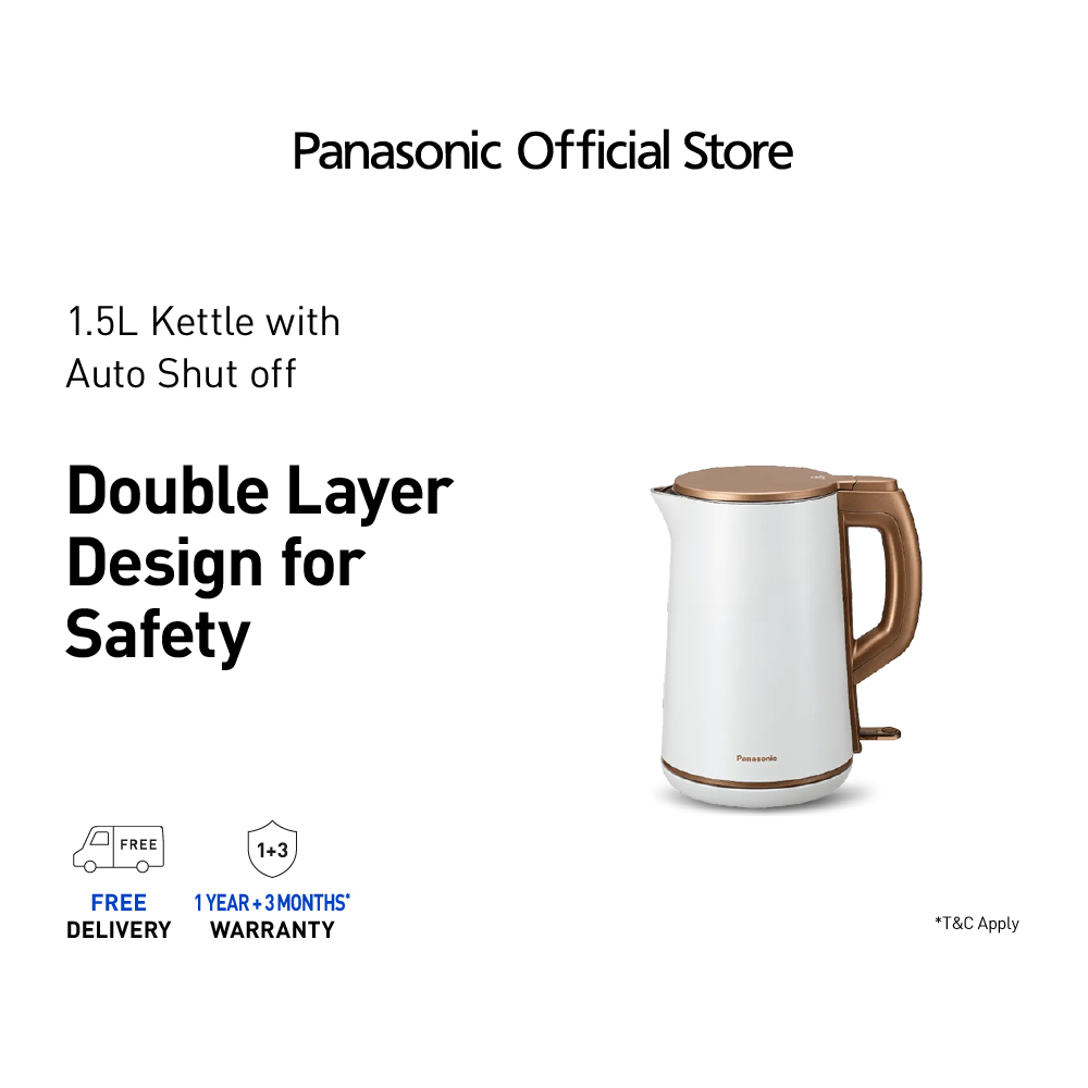 [Sep] Panasonic 1.5L Double Wall Electric Kettle NC-KD300WSH | Shopee ...