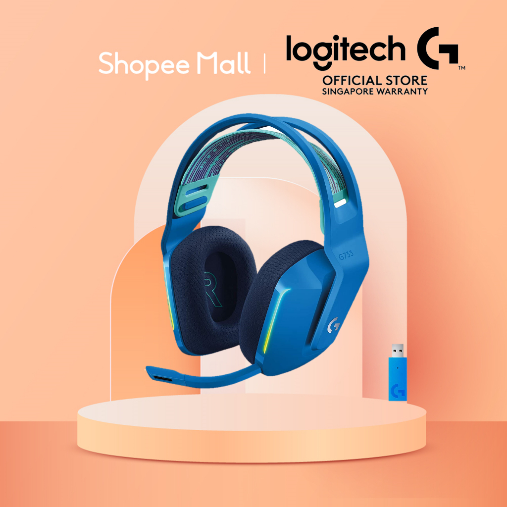 Logitech G733 LIGHTSPEED Wireless Gaming Headset with suspension