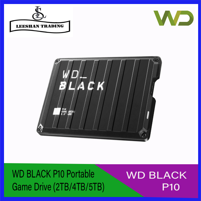 WD_Black 5TB P10 Game Drive, Portable External Hard Drive Compatible with Playstation, Xbox, PC, ＆ Mac WDBA3A0050BBK-WESN ＆ 2TB WD Elements Portab - 1