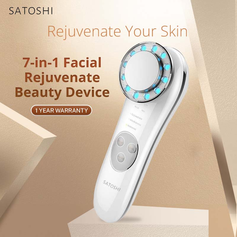 Satoshi Premium 7 In 1 Skin Rejuvenate Beauty Device Vibrating Facial Massager Lifting Tighting