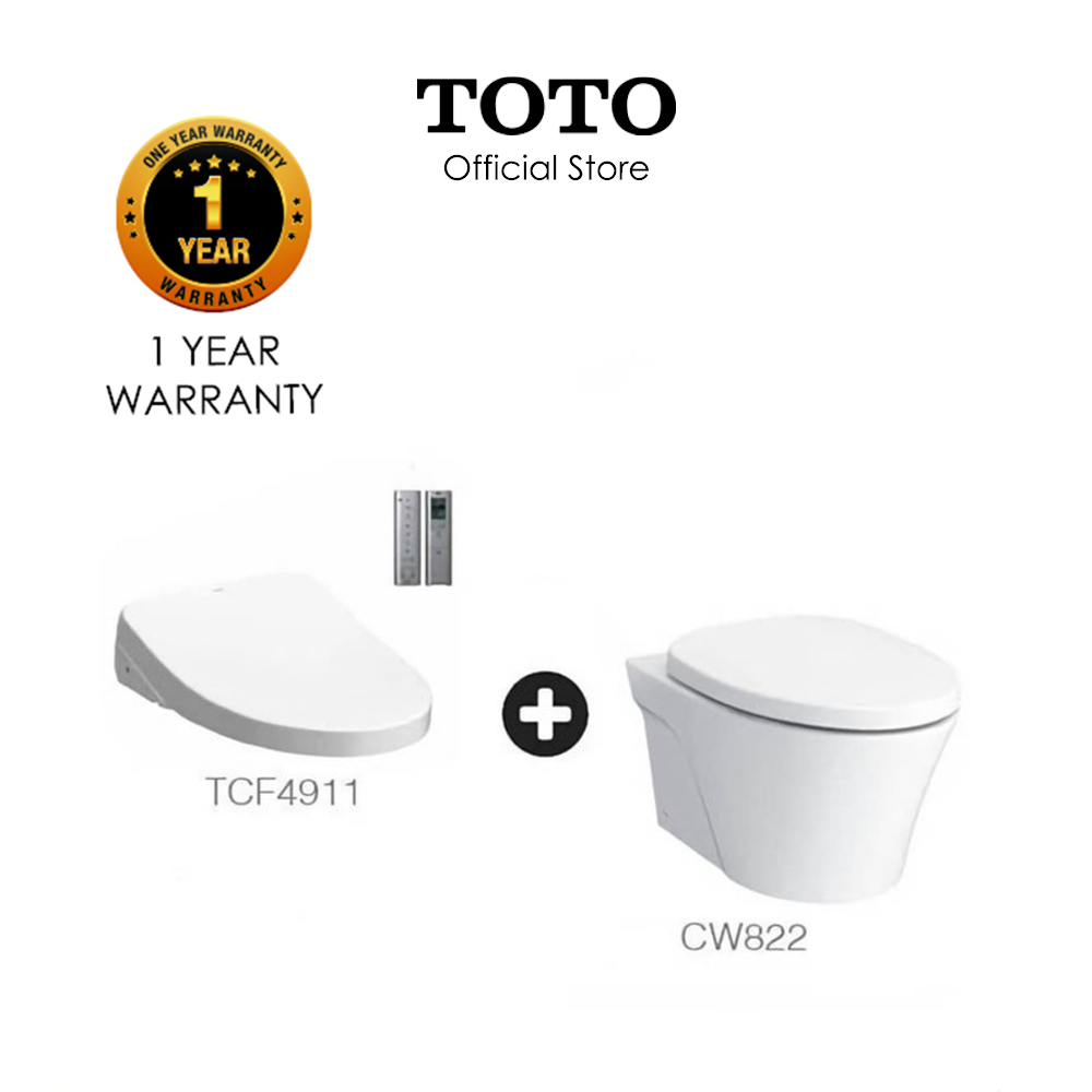 TOTO AVANTE Wall Hung Toilet Bowl CW822REJT2 with Washlet TCF4911ESP