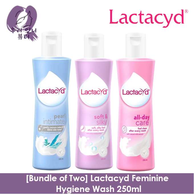 [Bundle of Two] Lactacyd Feminine Wash 250ml Pearl Intimate / Soft and Silky / All Day Care