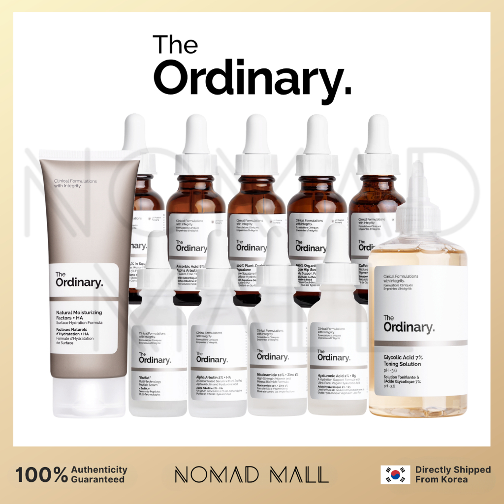 The Ordinary - Niacinamide, Hyaluronic, Caffeine, Alpha Arbutin ...
