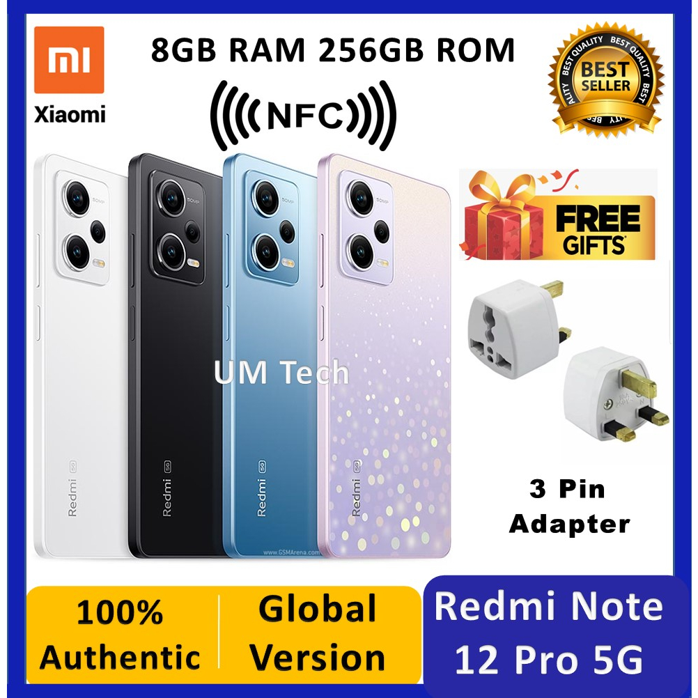 Xiaomi Redmi Note 12 5G NFC [256GB RAM+8GB ROM] Original Global