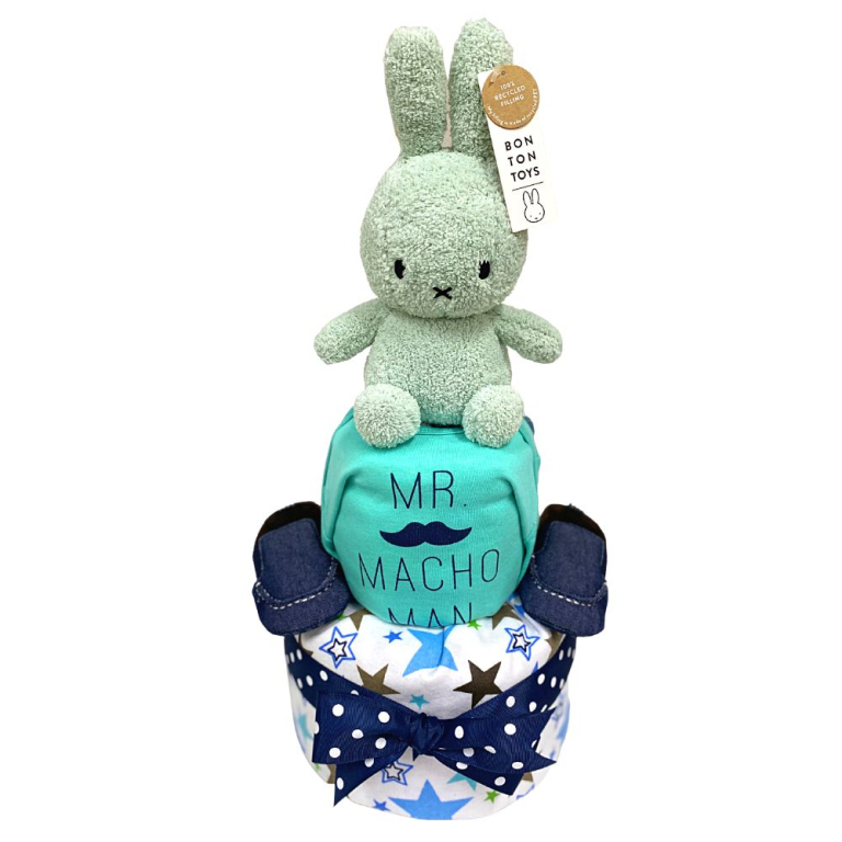2 Tier Macho Miffy Diaper Cake Baby Gift Hamper Shopee Singapore