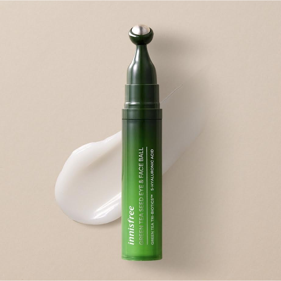 [Innisfree] Green Tea Seed Eye & Face Ball Eye Roller 10ml Shopee