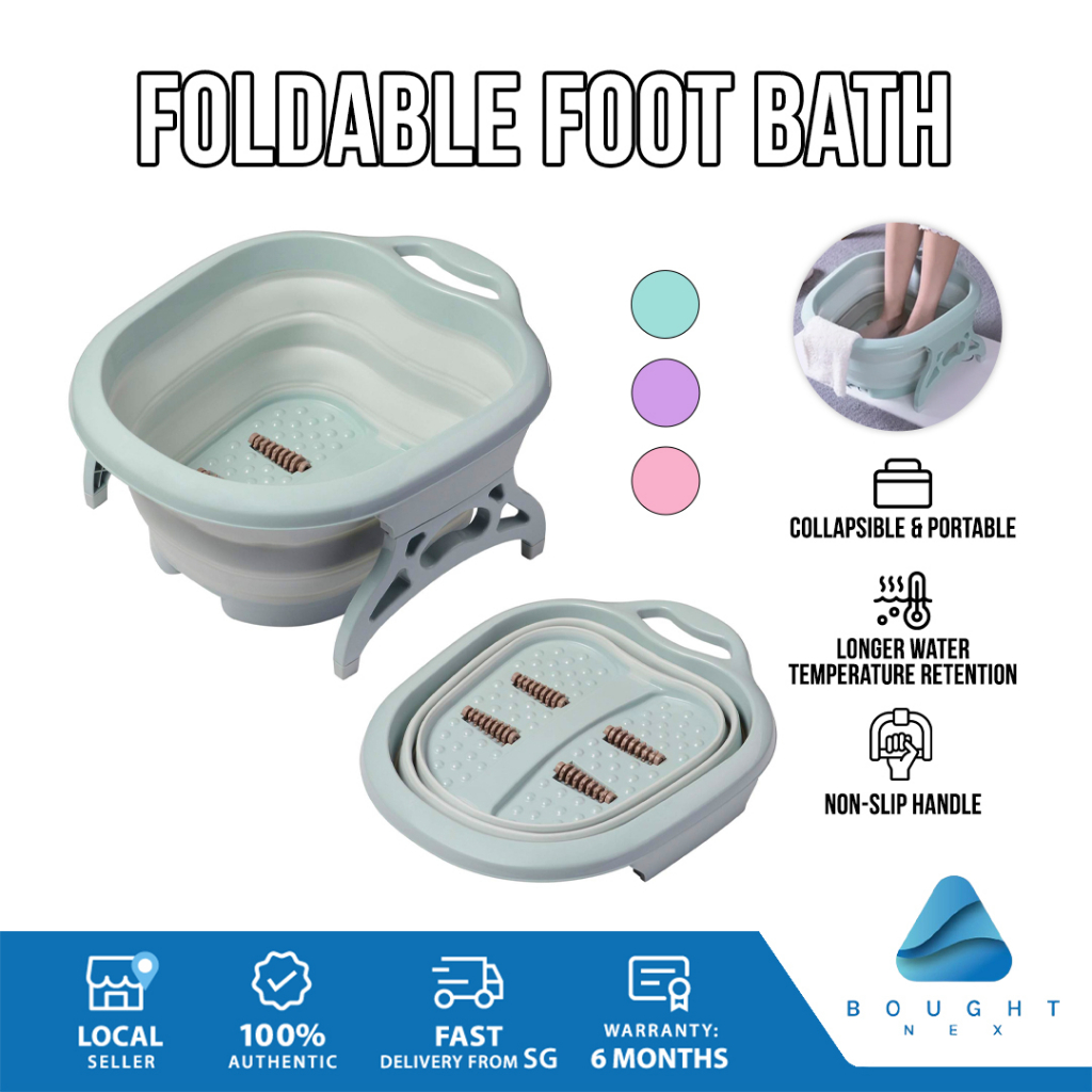 Foldable Foot Bath Foot Basin Foot Spa Massage Basin Folding Basin