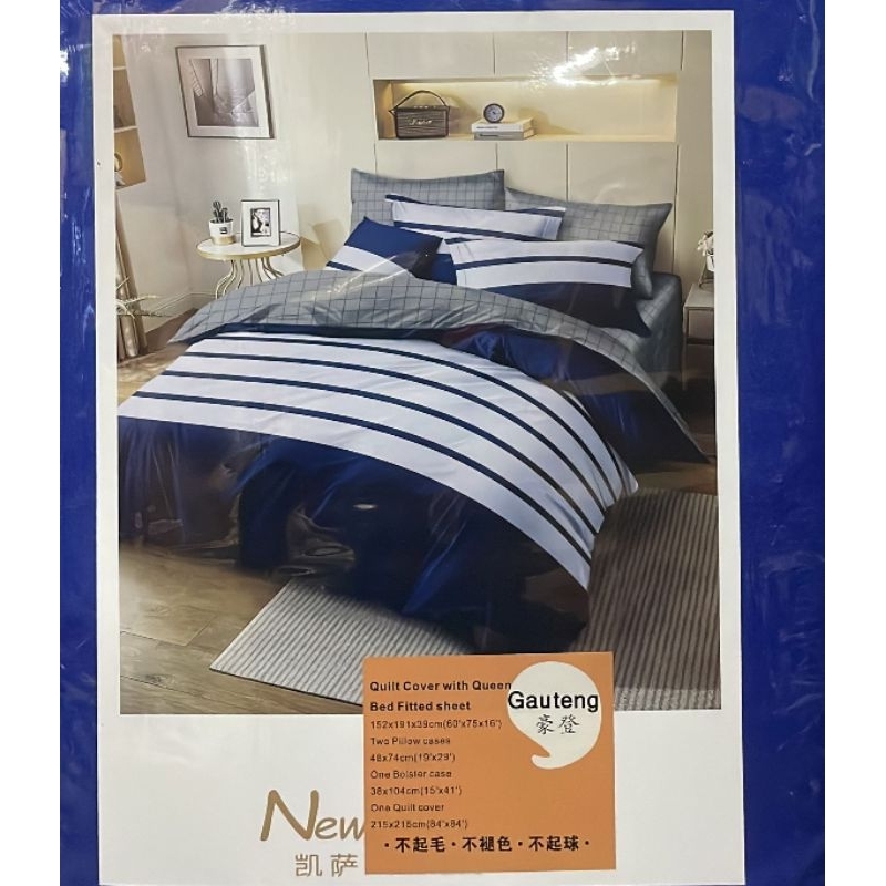 Quilt Cover Set5 pcs SetFitted Bedsheet With Quilt Cover with Pillow
