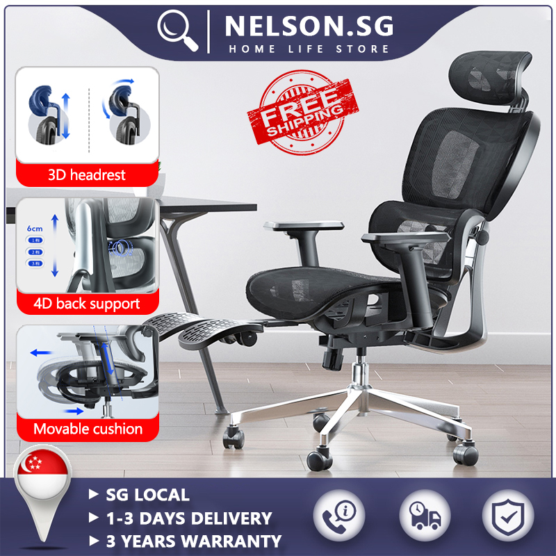 NELSON Ergonomic Office Chair Adjustable back Breathable Mesh Chair