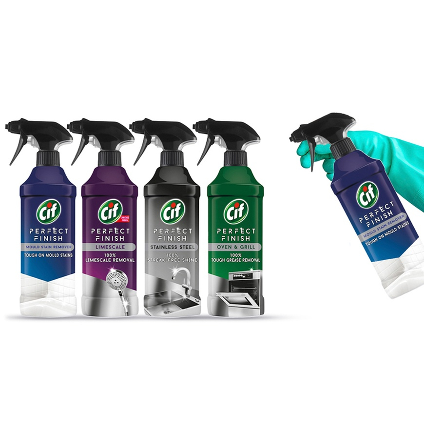Cif Perfect Finish Cleaner Spray, Mould Stain Remover, Limescale