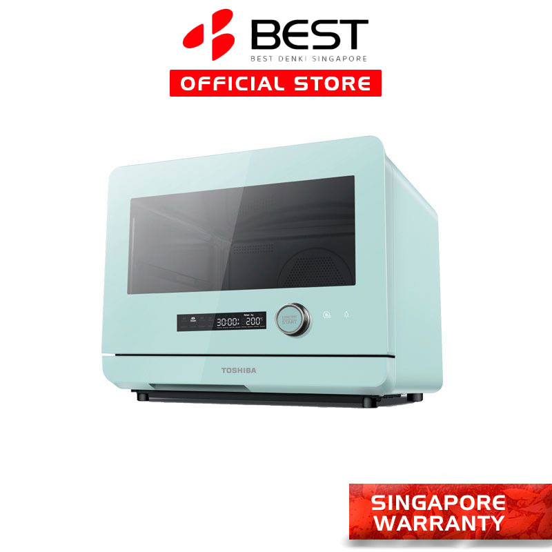 Toshiba Mint Green Multifunctional Steam Toaster Oven with Contemporary  Aesthetic, 20L, MS1TC20SF, Blue : : Home